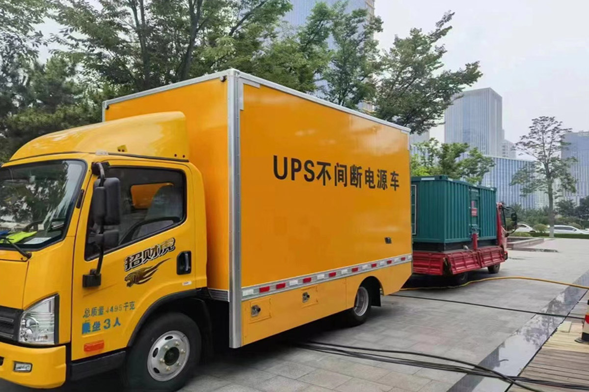 辽阳发电机租赁施工现场