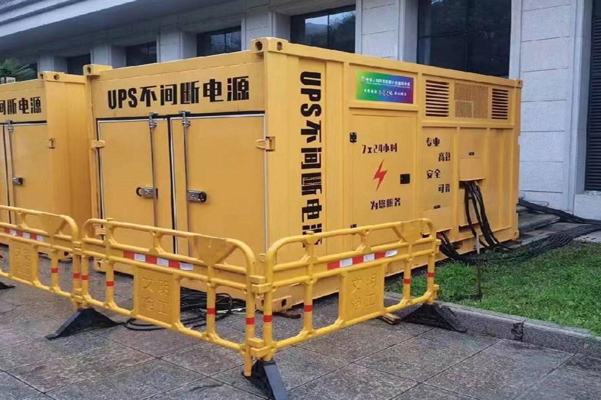 辽阳发电机租赁施工现场