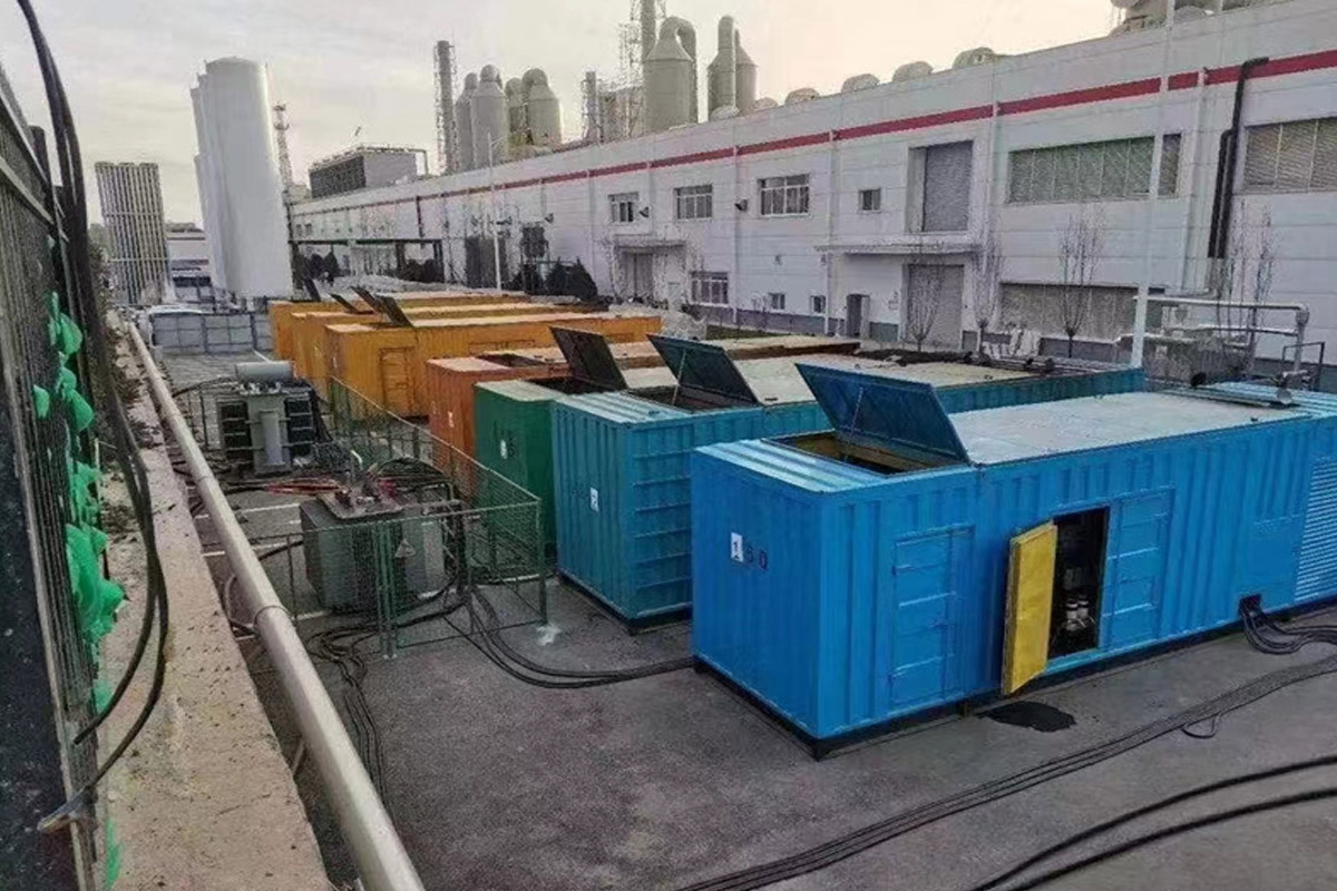 辽阳发电机租赁施工现场